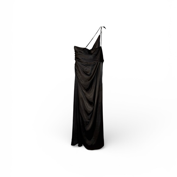 Signature One-Shoulder Black Dress - Picture 3 of 4
